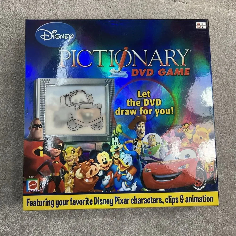 Disney Pictionary DVD Game by Mattel 2007 Edition